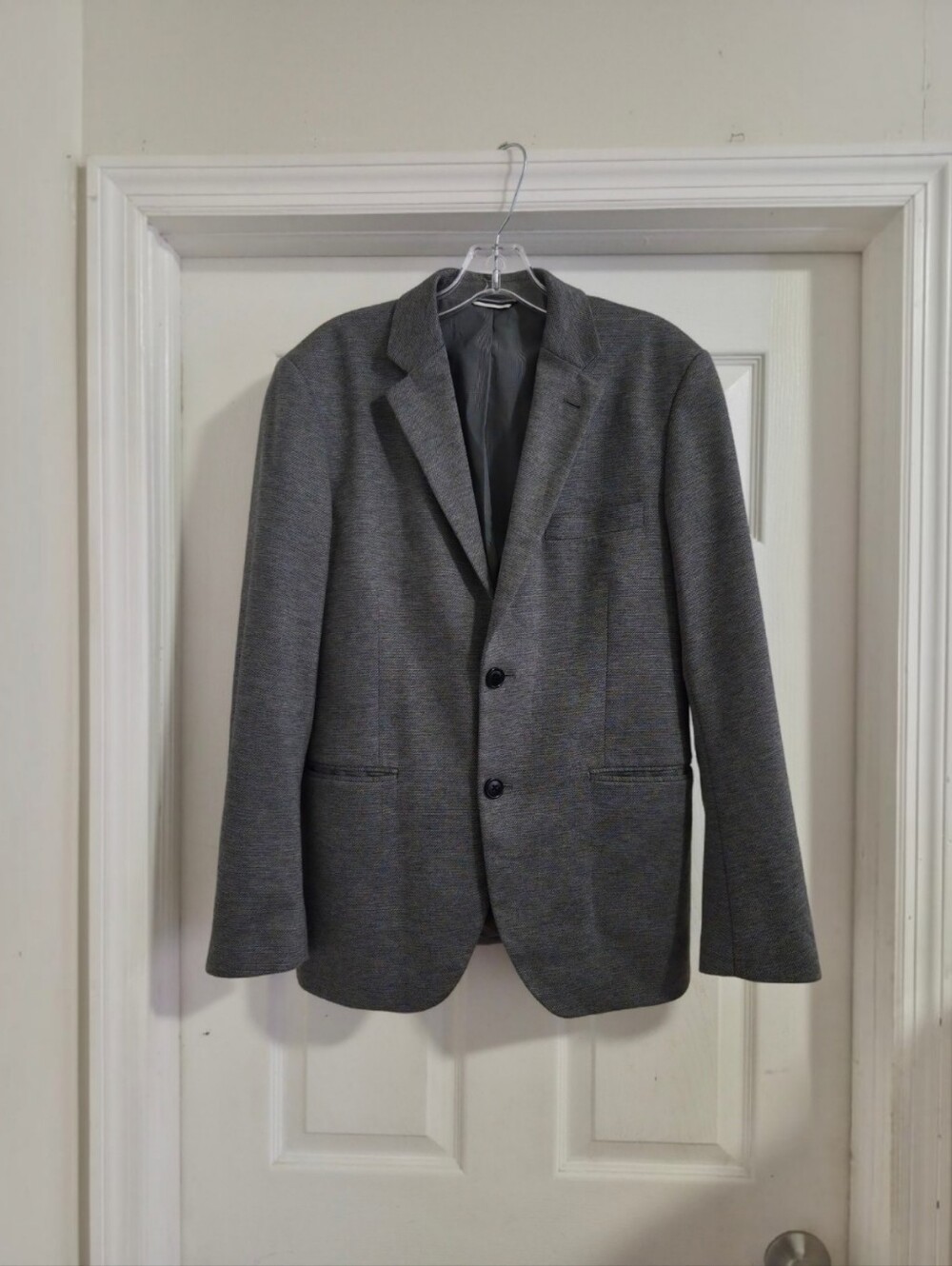 Frank & Oak Laurier Fit Gray Blazer Men's 38 Tailored Sport Coat Business Casual